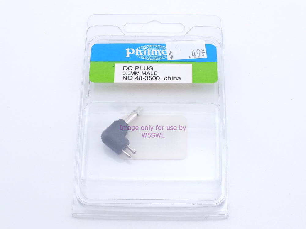 Philmore 48-3500 DC Plug 3.5mm Male (bin 3) - Dave's Hobby Shop by W5SWL