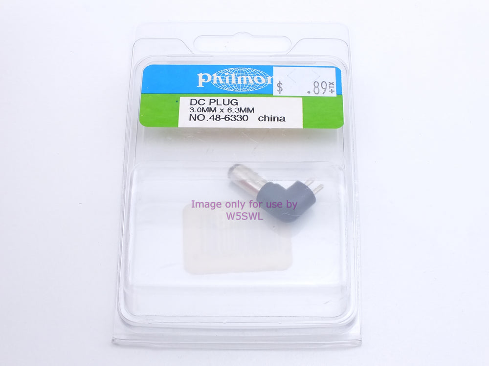 Philmore 48-6330 DC Plug 3.0mm x 6.3mm (bin3) - Dave's Hobby Shop by W5SWL