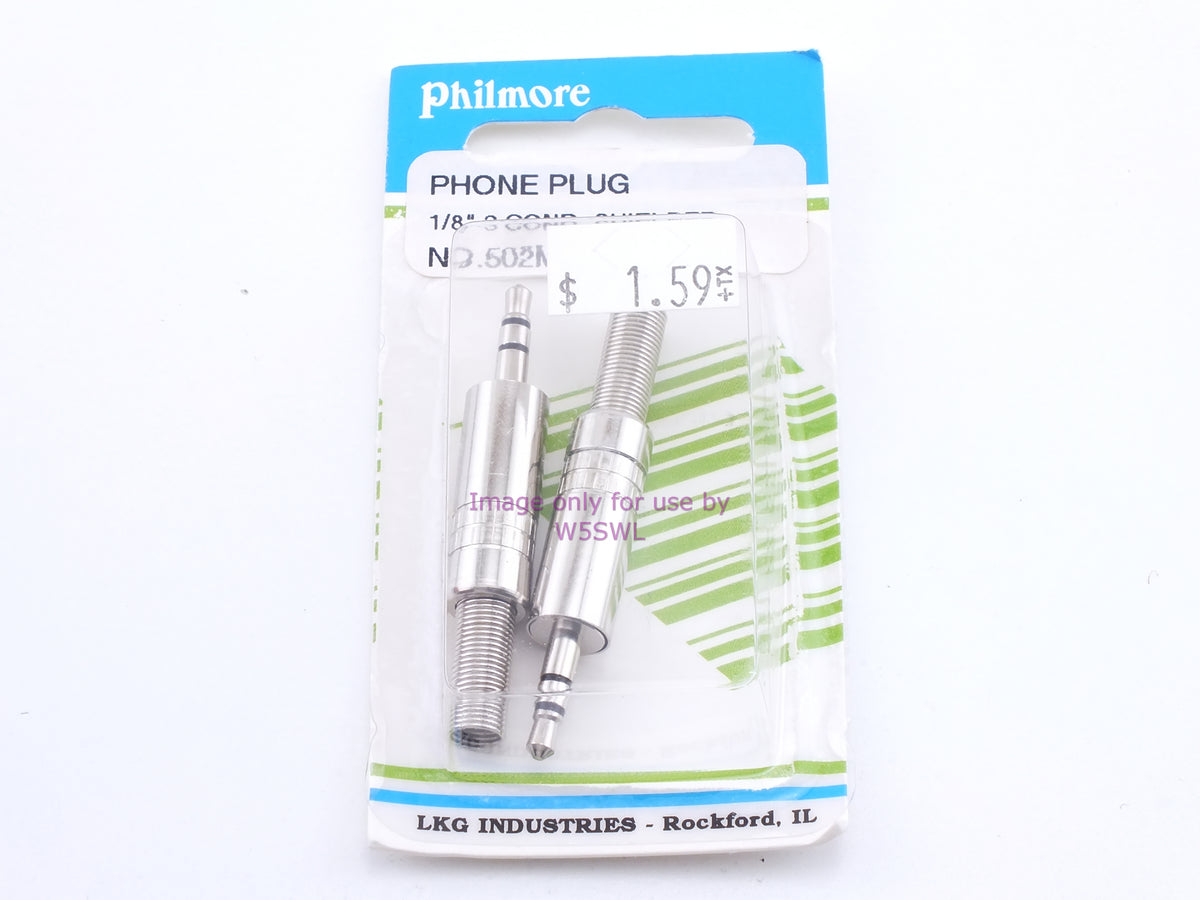 Philmore 502M Phone Plug 1/8"-3 Cond.-Shielded (bin35) - Dave's Hobby Shop by W5SWL