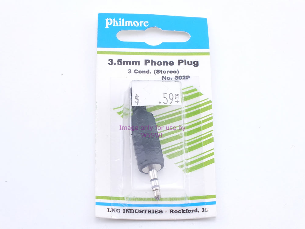 Philmore 502P 3.5mm Phone Plug 3 Cond. (Stereo) (bin35) - Dave's Hobby Shop by W5SWL