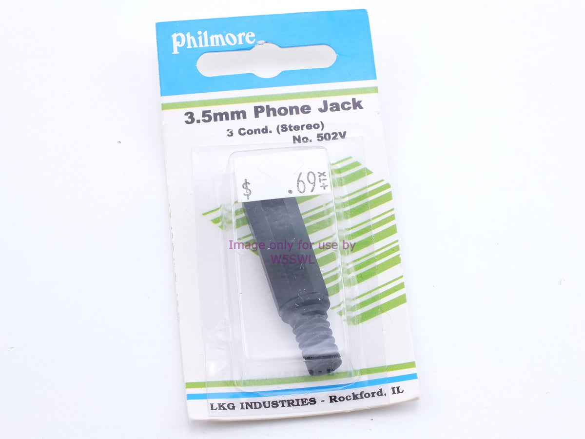 Philmore 502V 3.5mm Phone Jack 3 Cond. (Stereo) (bin35) - Dave's Hobby Shop by W5SWL