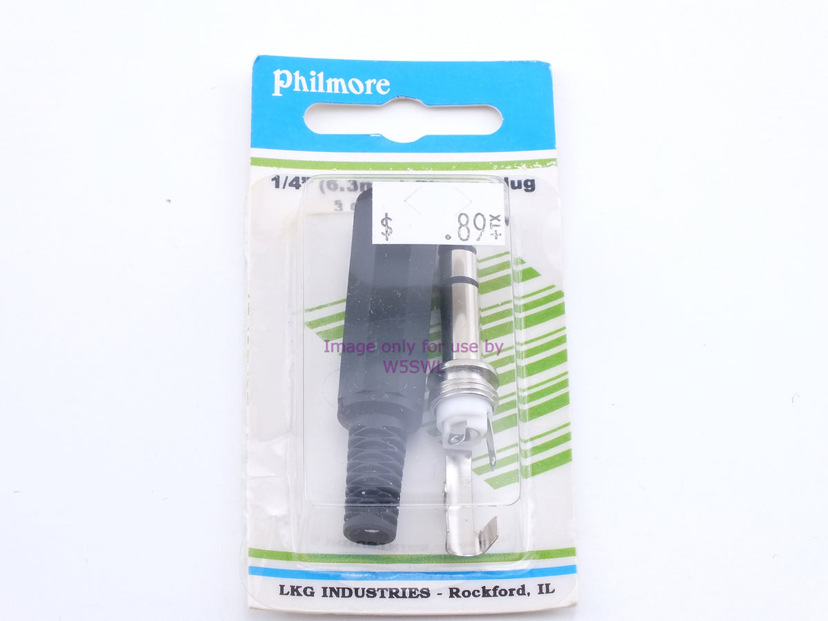 Philmore 524W 1/4" (6.3mm) Phone Plug 3 Cond. (Stereo) (bin35) - Dave's Hobby Shop by W5SWL