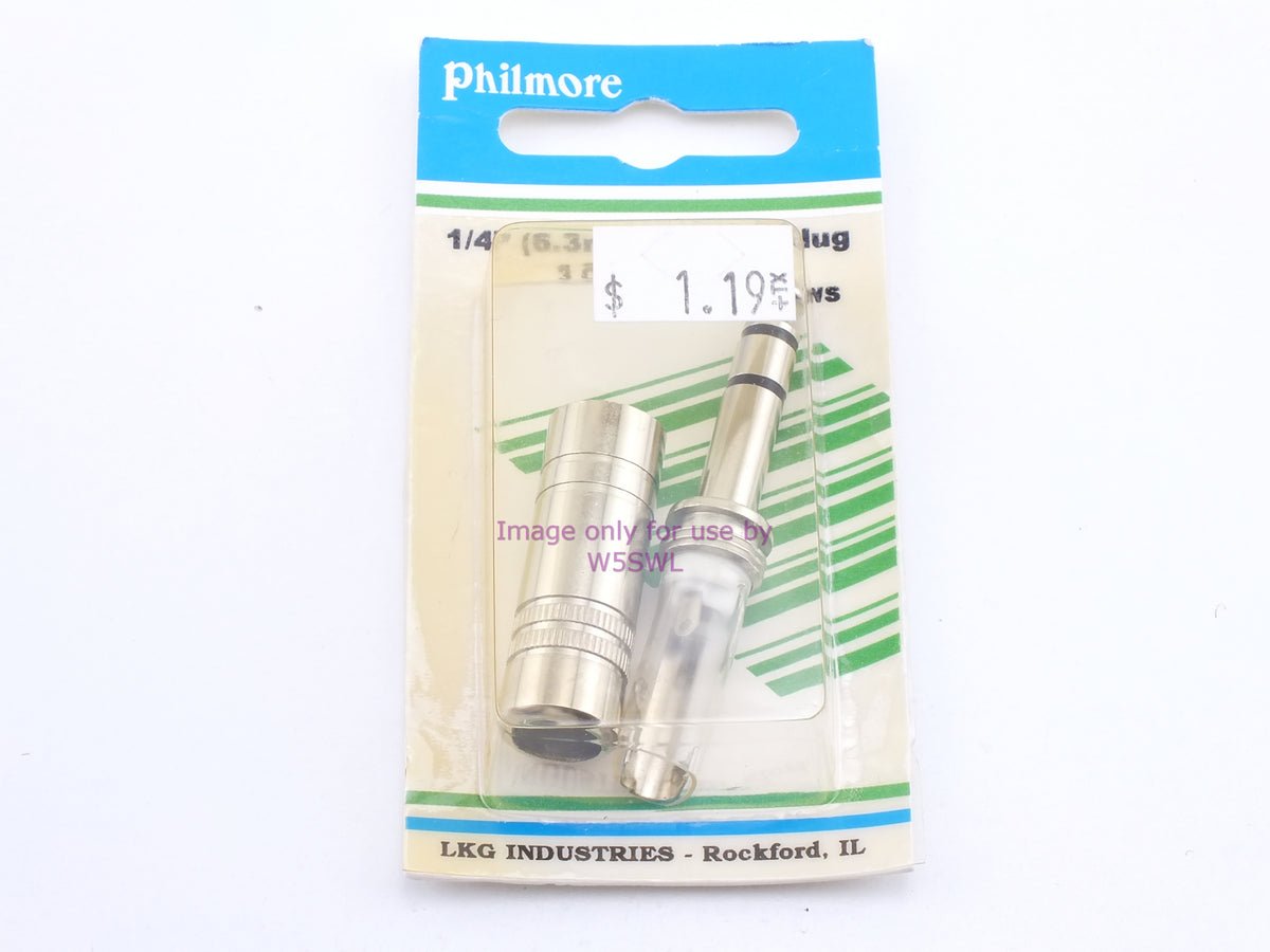 Philmore 524WS 1/4" (6.3mm) Phone Plug 3 Cond. (Stereo) (bin35) - Dave's Hobby Shop by W5SWL