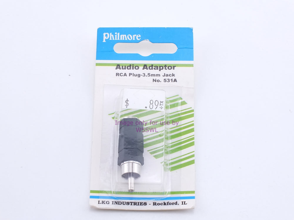 Philmore 531A Audio Adaptor RCA Plug-3.5mm Jack (bin34) - Dave's Hobby Shop by W5SWL