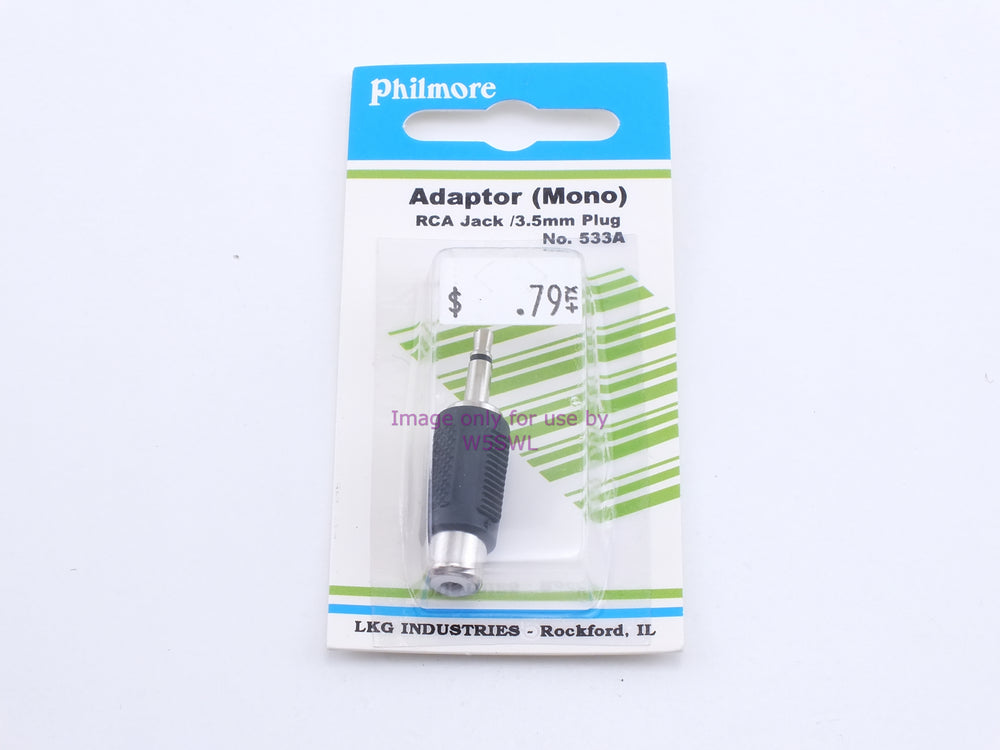 Philmore 533A Adaptor (Mono) RCA Plug/3.5mm Jack (bin34) - Dave's Hobby Shop by W5SWL