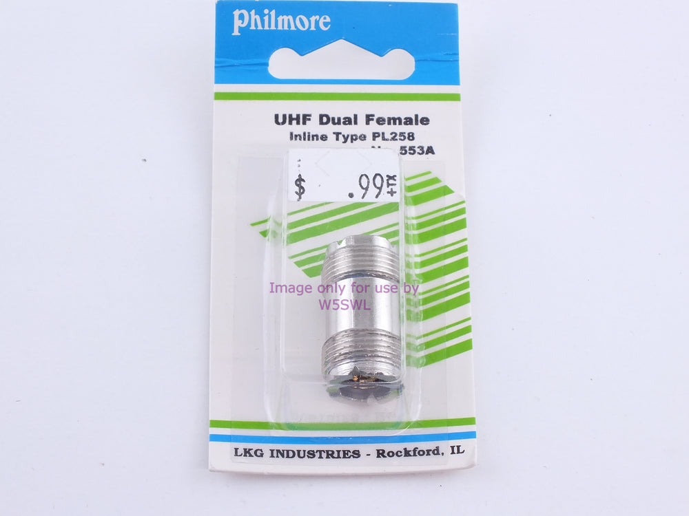 Philmore 553A UHF Dual Female Inline Type PL258 (bin104) - Dave's Hobby Shop by W5SWL