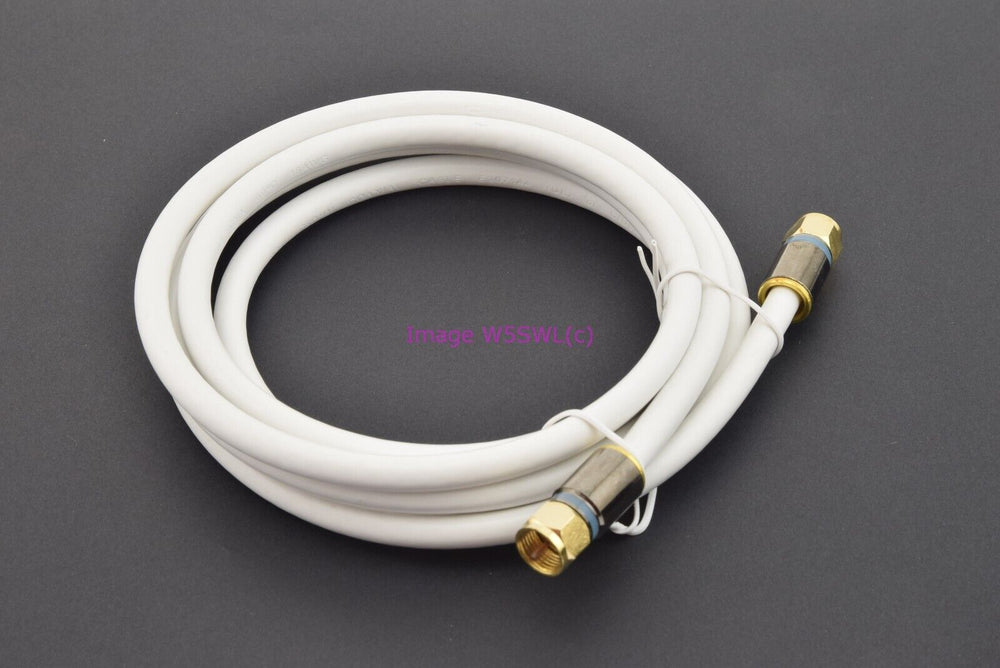 6ft 1.8m RG-6 Coaxial Cable for Sat CATV HDTV Stereo TV 75 Ohm White - Dave's Hobby Shop by W5SWL