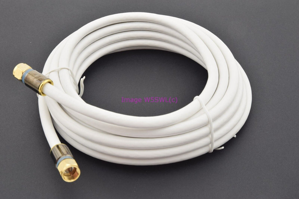 15ft 4.5m RG-6 Coaxial Cable for Sat CATV HDTV Stereo TV 75 Ohm White - Dave's Hobby Shop by W5SWL