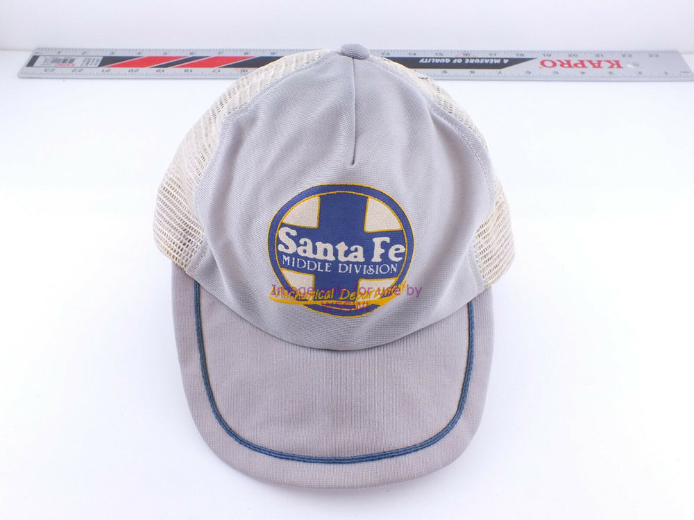 Vintage Middle Division Mechanical Santa Fe Snap Back Hat Cap Ballcap (bin4) - Dave's Hobby Shop by W5SWL