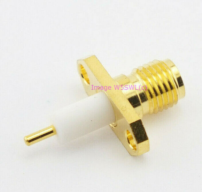 Microwave SMA Extended Dielectric Female 2-Hole Chassis Mount Connector ...