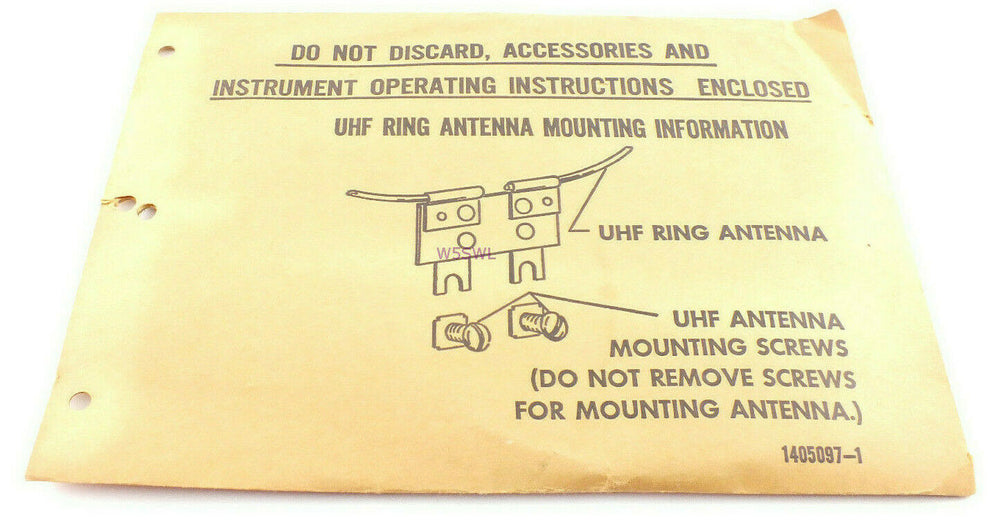 UHF approx 7" Ring or Loop TV Television Antenna for Back of Set - Dave's Hobby Shop by W5SWL