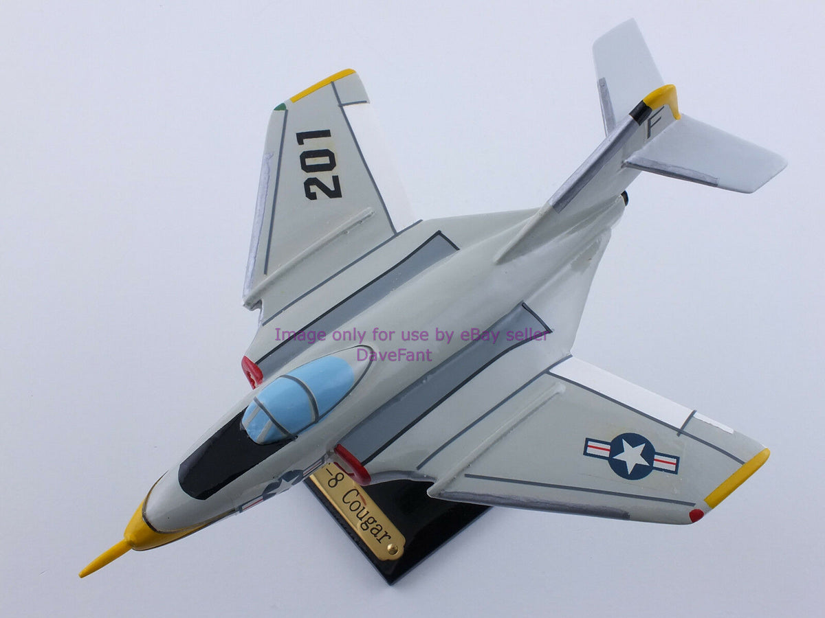 F9F-8 Cougar Airplane Wood Display Model - New - Dave's Hobby Shop by W5SWL