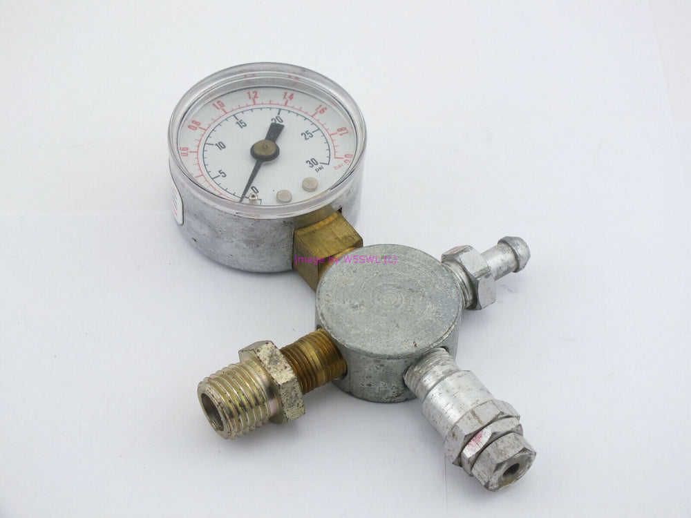 30 PSI Gauge and Manifold - Dave's Hobby Shop by W5SWL