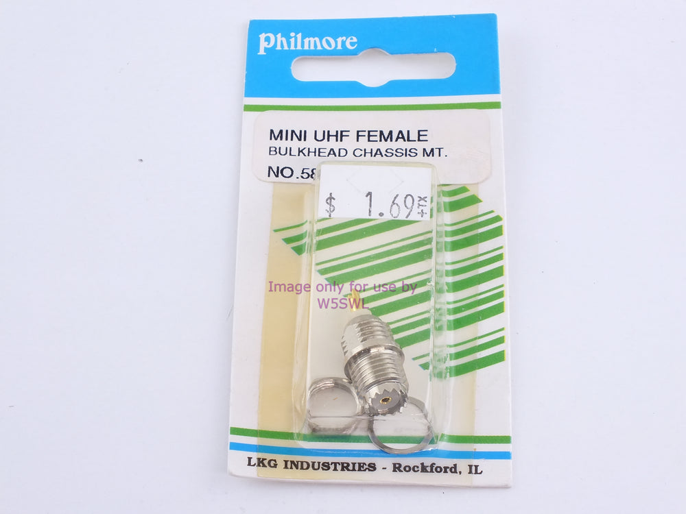 Philmore 580 Mini Uhf Female Bulkhead Chassis Mount (Bin85) - Dave's Hobby Shop by W5SWL