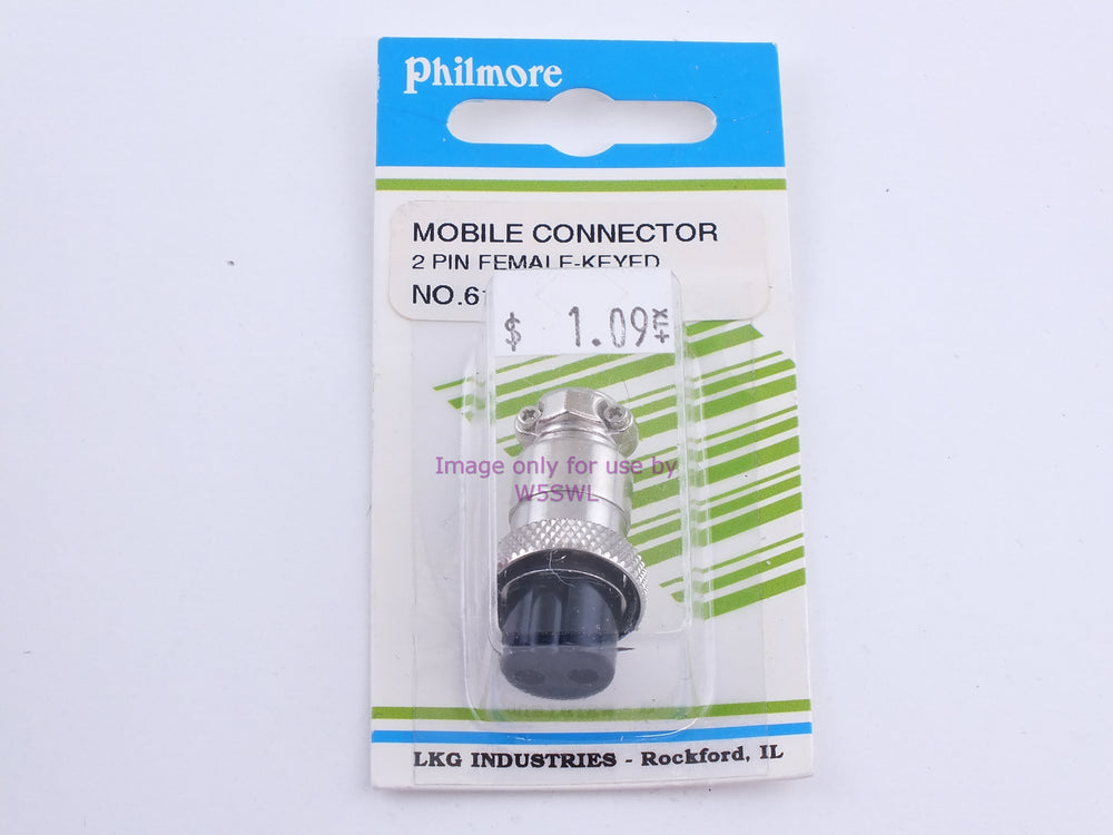 Philmore 61-602 Mobile Connector 2 Pin Female-Keyed (bin107) - Dave's Hobby Shop by W5SWL