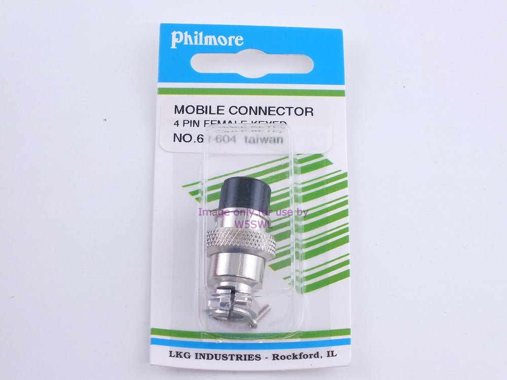 Philmore 61-604 Mobile Connector 4 Pin Female-Keyed (bin107) - Dave's Hobby Shop by W5SWL