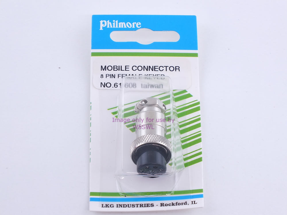 Philmore 61-608 Mobile Connector 8 Pin Female-Keyed (bin107) - Dave's Hobby Shop by W5SWL