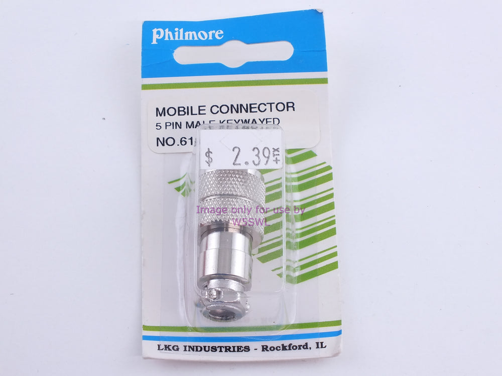 Philmore 61-635 Mobile Connector 5 Pin Male-Keywayed (bin107) - Dave's Hobby Shop by W5SWL