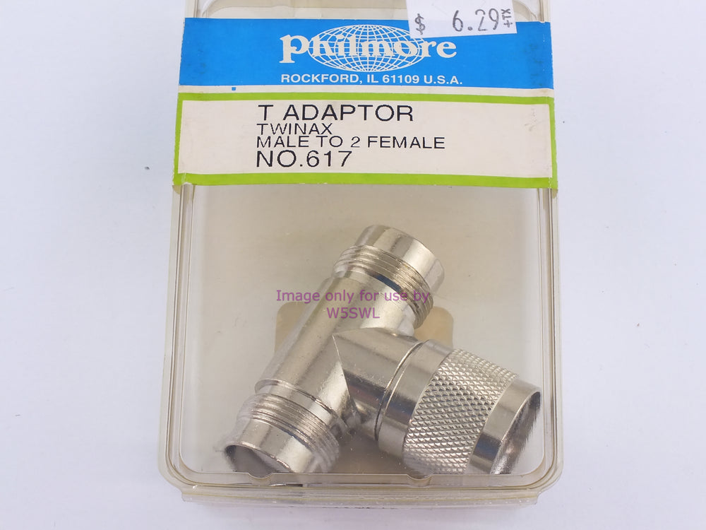 Philmore 617 T Adaptor Twinax Male To 2 Female (bin106) - Dave's Hobby Shop by W5SWL