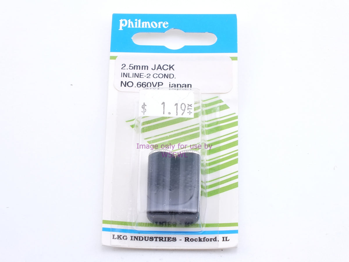 Philmore 660VP 2.5mm Jack Inline-2 Cond. (bin34) - Dave's Hobby Shop by W5SWL