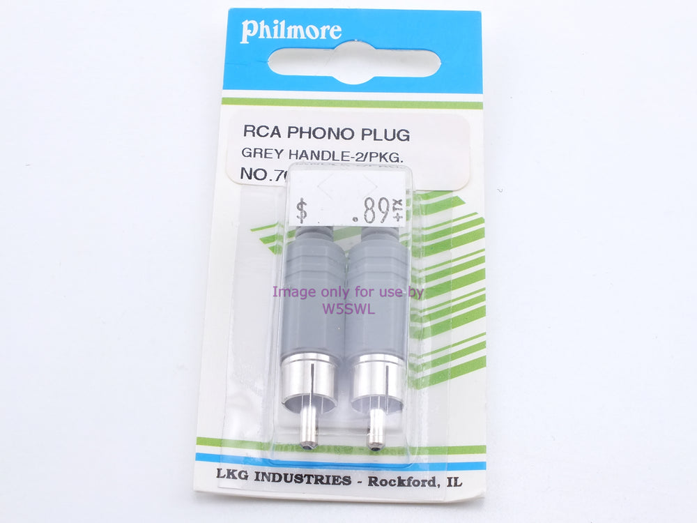 Philmore 70-013 RCA Phono Plug Grey Handle-2Pkg. (bin29) - Dave's Hobby Shop by W5SWL