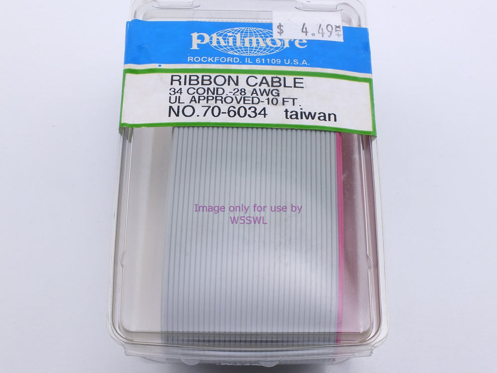 Philmore 70-6034 Ribbon Cable 34 Conductor-28AWG U.L. Approved-10Ft (bin37) - Dave's Hobby Shop by W5SWL