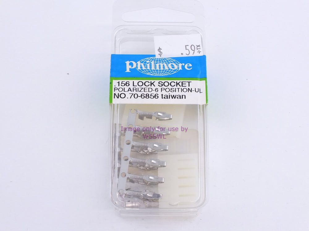 Philmore 70-6856 .156 Lock Socket Polarized-6 Position UL (bin111) - Dave's Hobby Shop by W5SWL