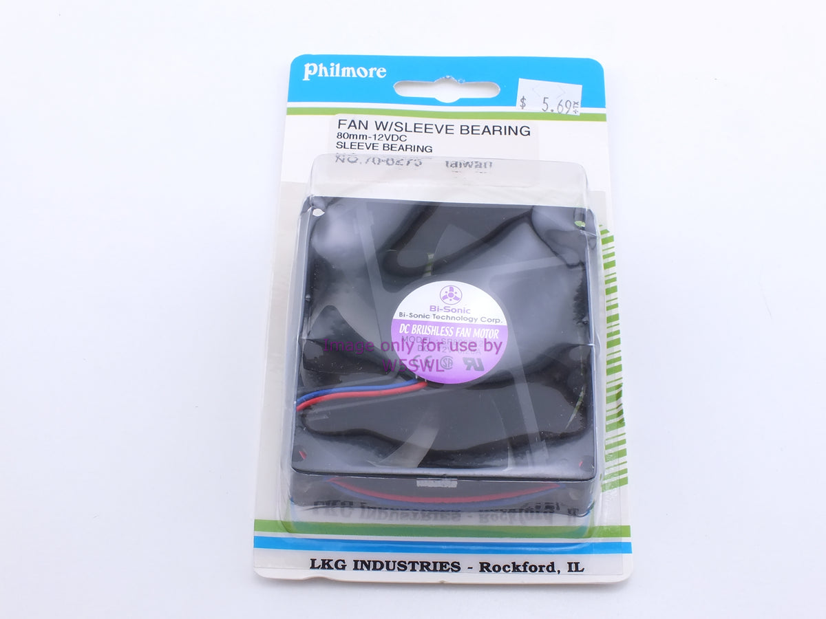 Philmore 70-8275 Fan with Sleeve Bearing 80mm 12 VDC (Bin71) - Dave's Hobby Shop by W5SWL