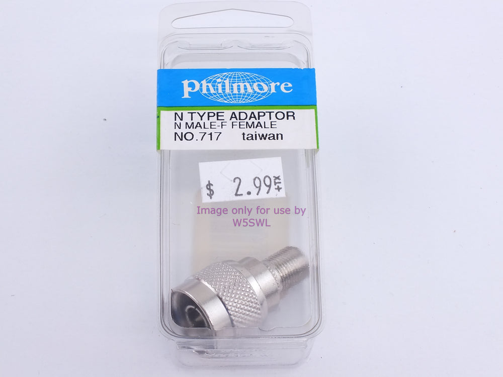 Philmore 717 N Type Adaptor N Male-F Female (bin107) - Dave's Hobby Shop by W5SWL