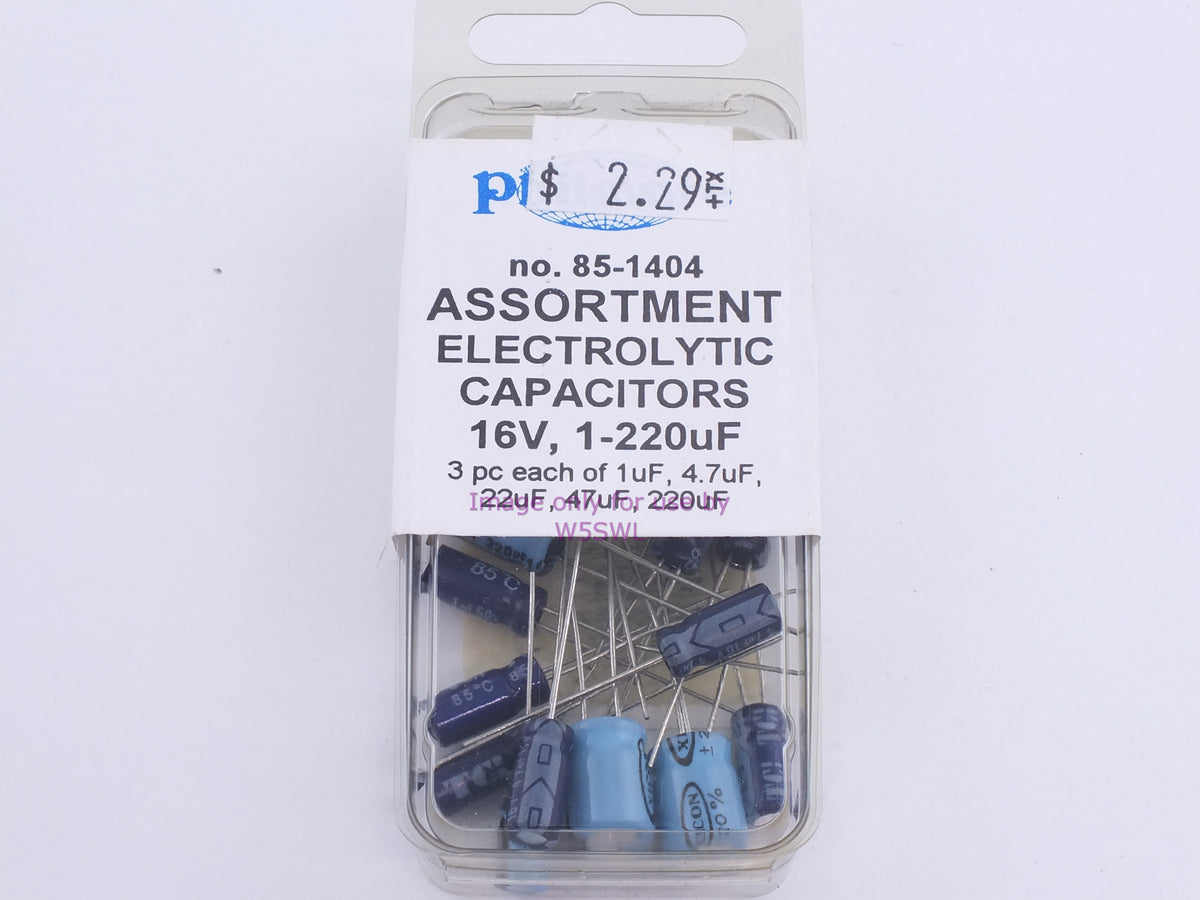 Philmore 85-1404 Assortment Electrolytic Capacitors 16V, 1-220uF (bin81) - Dave's Hobby Shop by W5SWL