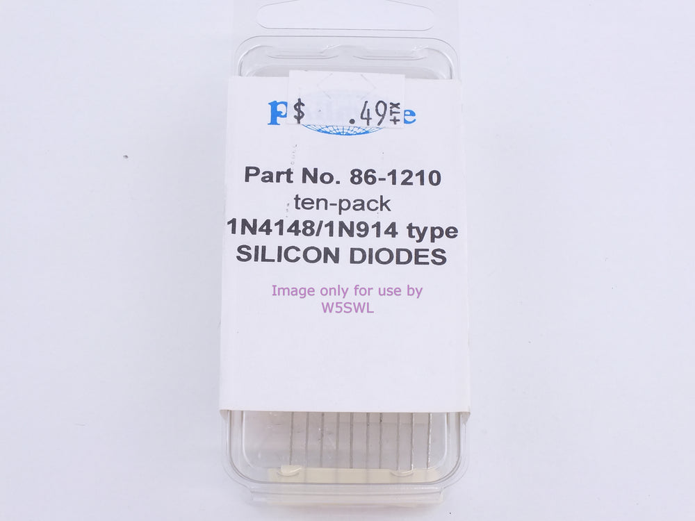 Philmore 86-1210 Ten-Pack 1N4148/1N914 Type Silicon Diodes (bin82) - Dave's Hobby Shop by W5SWL