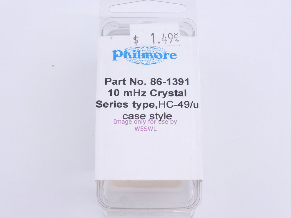 Philmore 86-1391 10mHz Crystal Series Type (bin81) - Dave's Hobby Shop by W5SWL