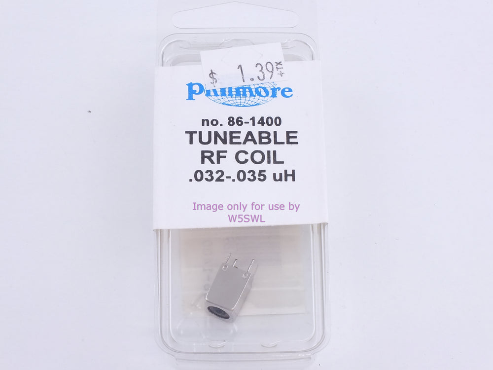 Philmore 86-1400 Tuneable RF Coil .032-.035 uH (bin81) - Dave's Hobby Shop by W5SWL