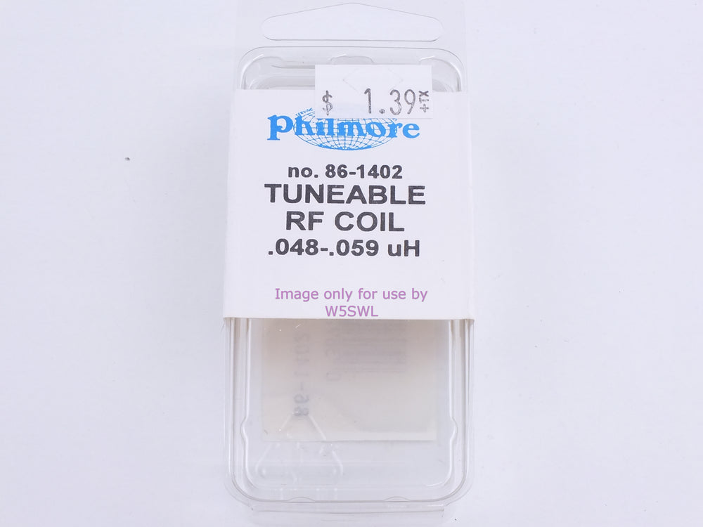 Philmore 86-1402 Tuneable RF Coil .048-.059 uH (bin81) - Dave's Hobby Shop by W5SWL