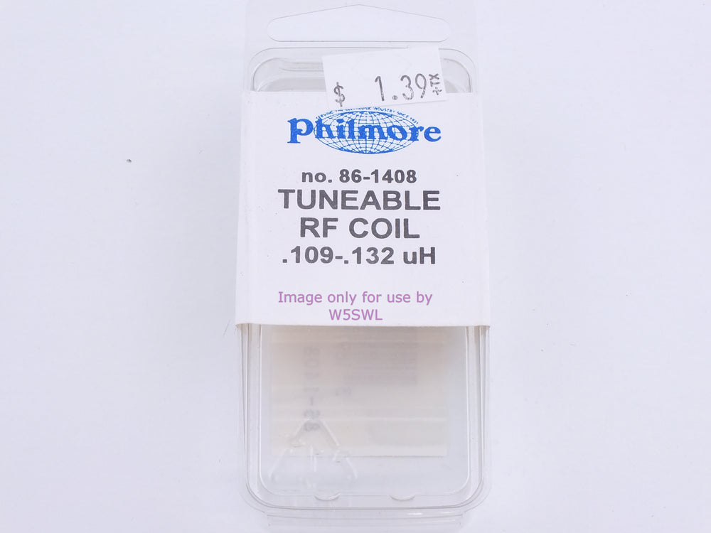 Philmore 86-1408 Tuneable RF Coil .109-.132 uH (bin81) - Dave's Hobby Shop by W5SWL