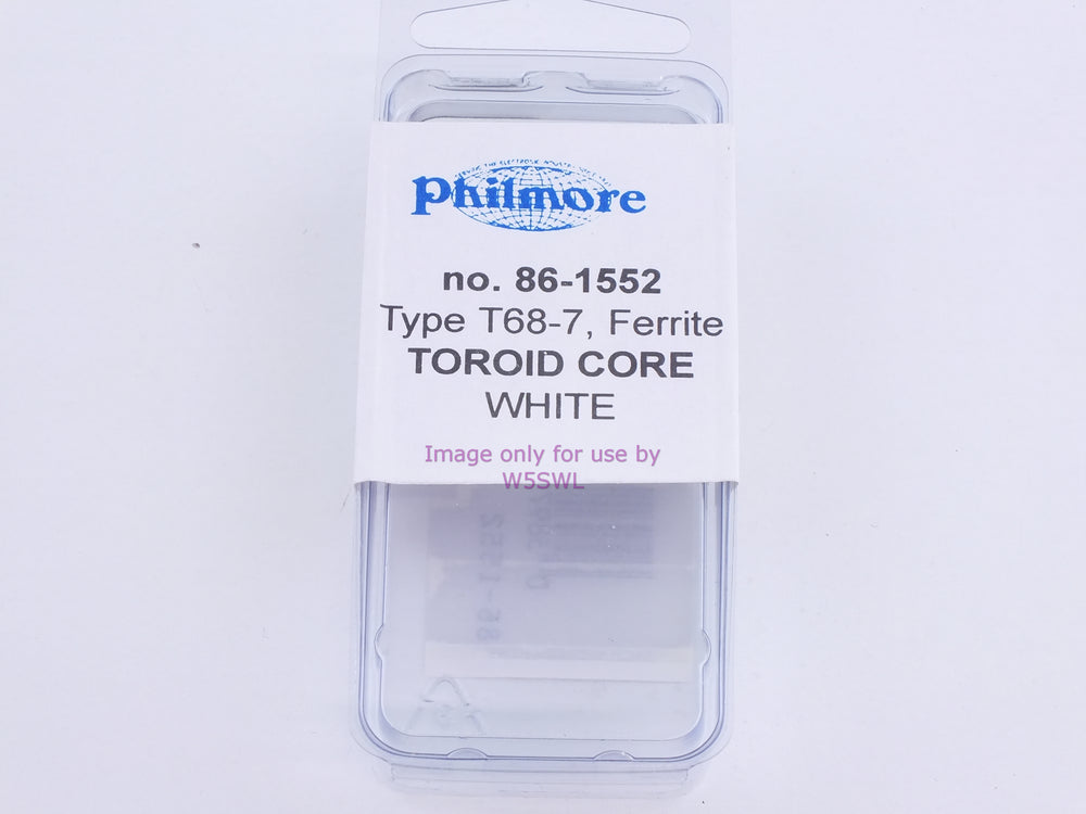 Philmore 86-1552 Type T68-7, Ferrite Toroid Core White (bin83) - Dave's Hobby Shop by W5SWL