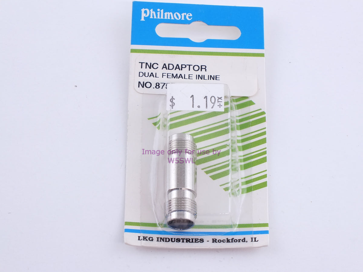 Philmore 875D TNC Adaptor Dual Female Inline (bin103) - Dave's Hobby Shop by W5SWL