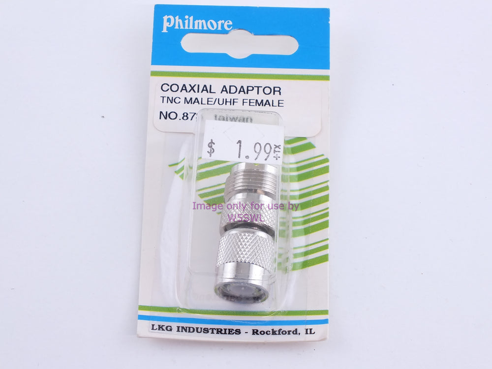 Philmore 878 Coaxial Adaptor TNC Male/UHF Female (bin103) - Dave's Hobby Shop by W5SWL