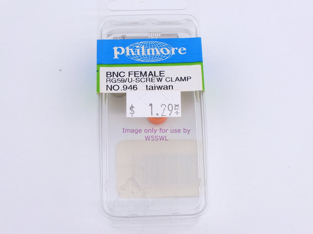 Philmore 946 BNC Female RG59/U-Screw Clamp (bin98) - Dave's Hobby Shop by W5SWL