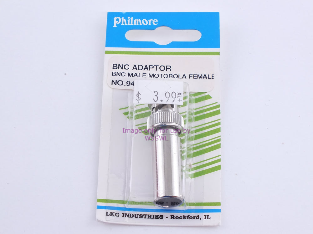 Philmore 947 BNC Adaptor BNC Male-Motorola Female (bin103) - Dave's Hobby Shop by W5SWL