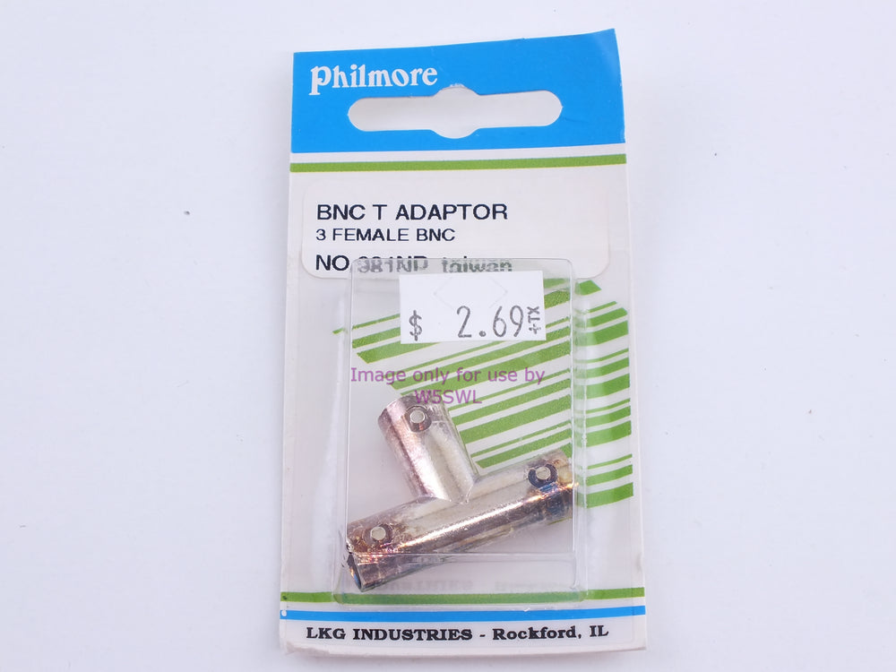 Philmore 981NP BNC T Adaptor 3 Female BNC (bin101) - Dave's Hobby Shop by W5SWL