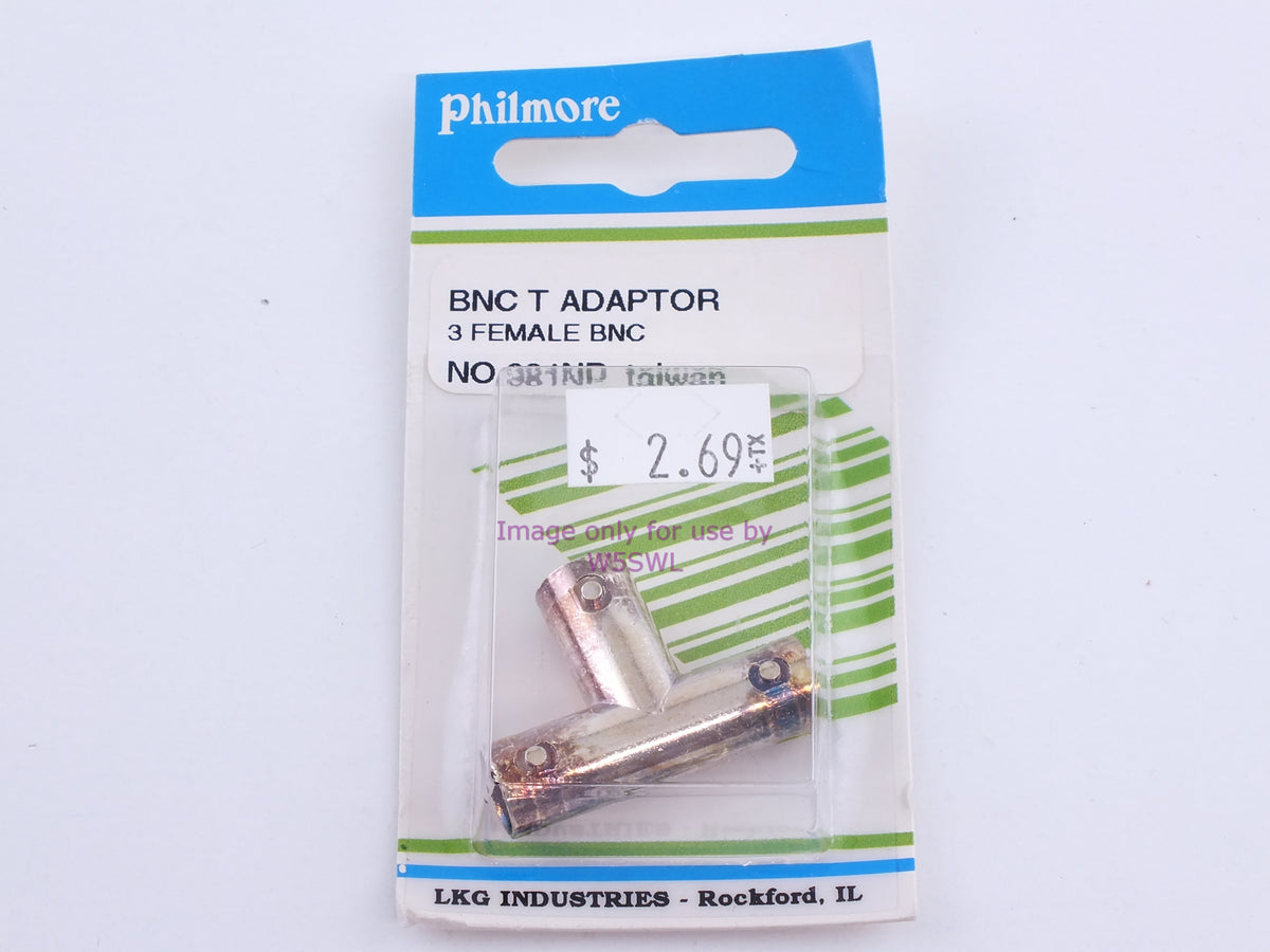 Philmore 981NP BNC T Adaptor 3 Female BNC (bin101) - Dave's Hobby Shop by W5SWL