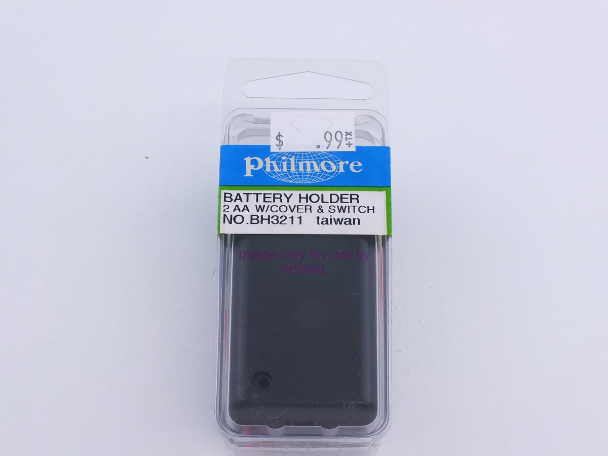 Philmore BH3211 Battery Holder 2 AA W/Cover & Switch (bin91) - Dave's Hobby Shop by W5SWL