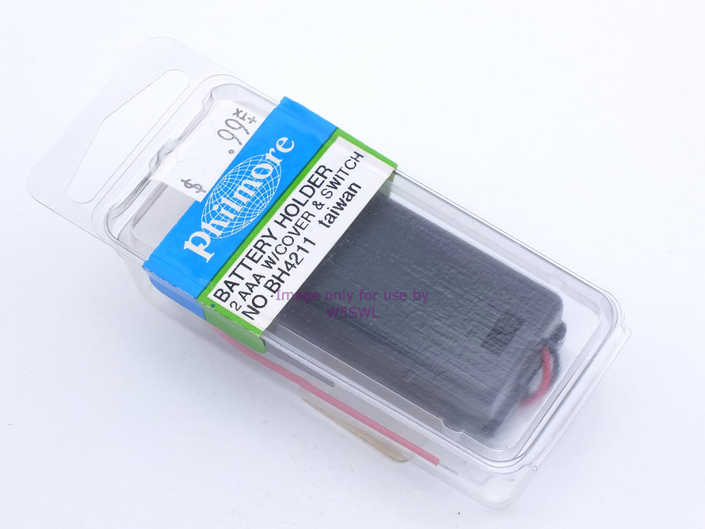 Philmore BH4211 Battery Holder 2 AAA W/Cover & Switch (bin87) - Dave's Hobby Shop by W5SWL