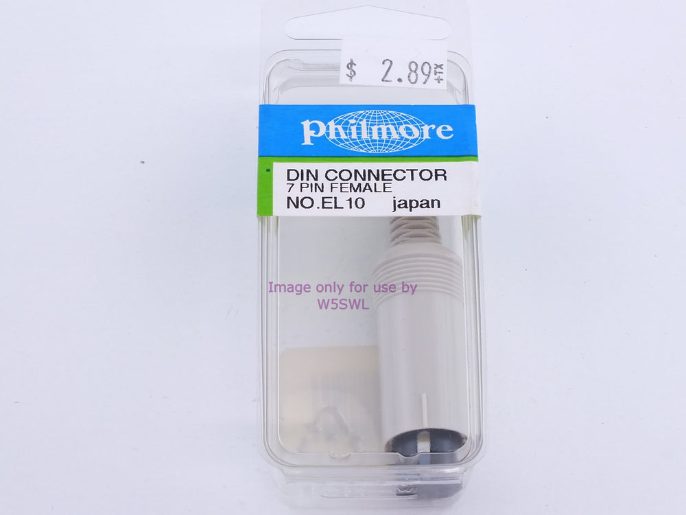 Philmore EL10 DIN Connector 7 Pin Female (bin108) - Dave's Hobby Shop by W5SWL