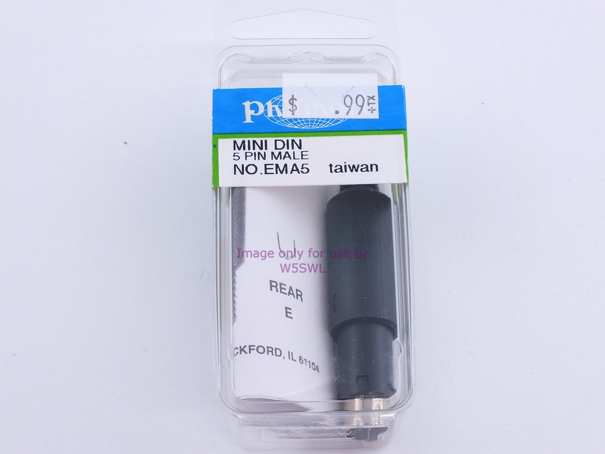 Philmore EMA5 Mini DIN 5 Pin Male (bin109) - Dave's Hobby Shop by W5SWL