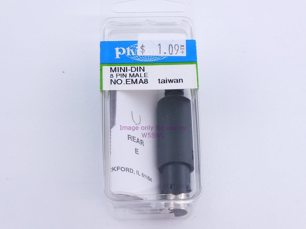 Philmore EMA8 Mini DIN 8 Pin Male (bin109) - Dave's Hobby Shop by W5SWL