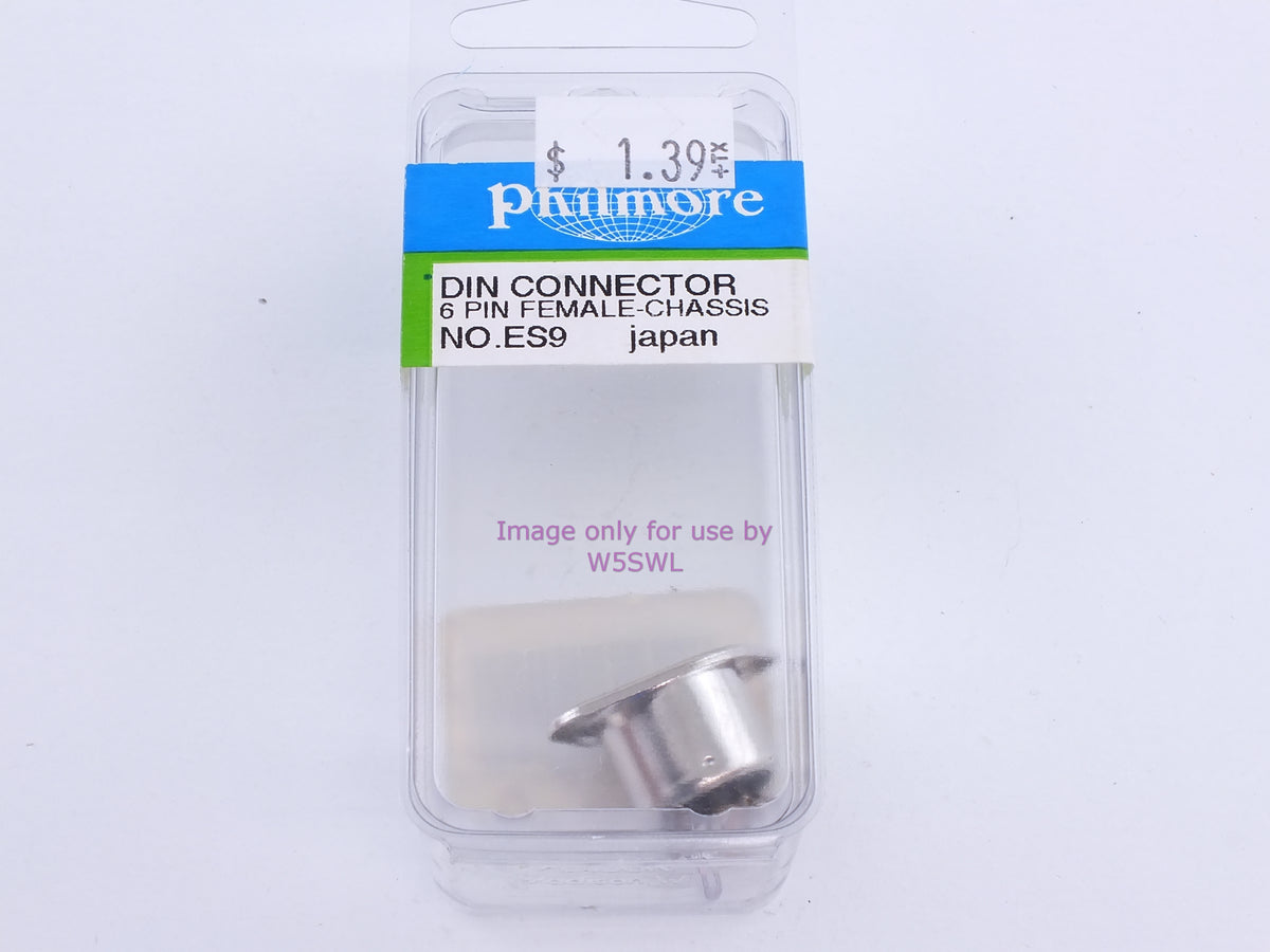 Philmore ES9 DIN Connector 6 Pin Female-Chassis (bin109) - Dave's Hobby Shop by W5SWL