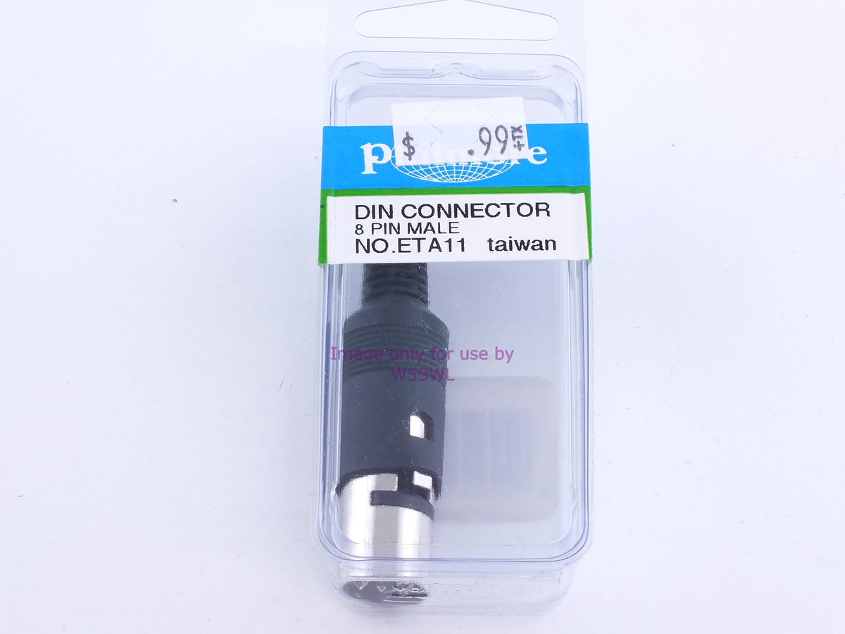 Philmore ETA11 DIN Connector 8 Pin Male (bin110) - Dave's Hobby Shop by W5SWL