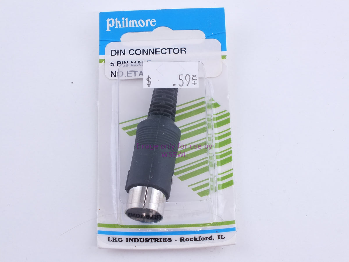 Philmore ETA2 DIN Connector 5 Pin Male (bin109) - Dave's Hobby Shop by W5SWL